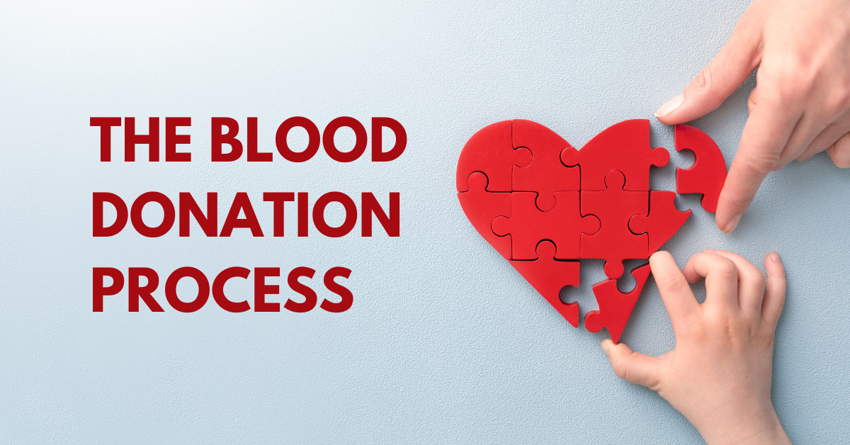 The blood donation process